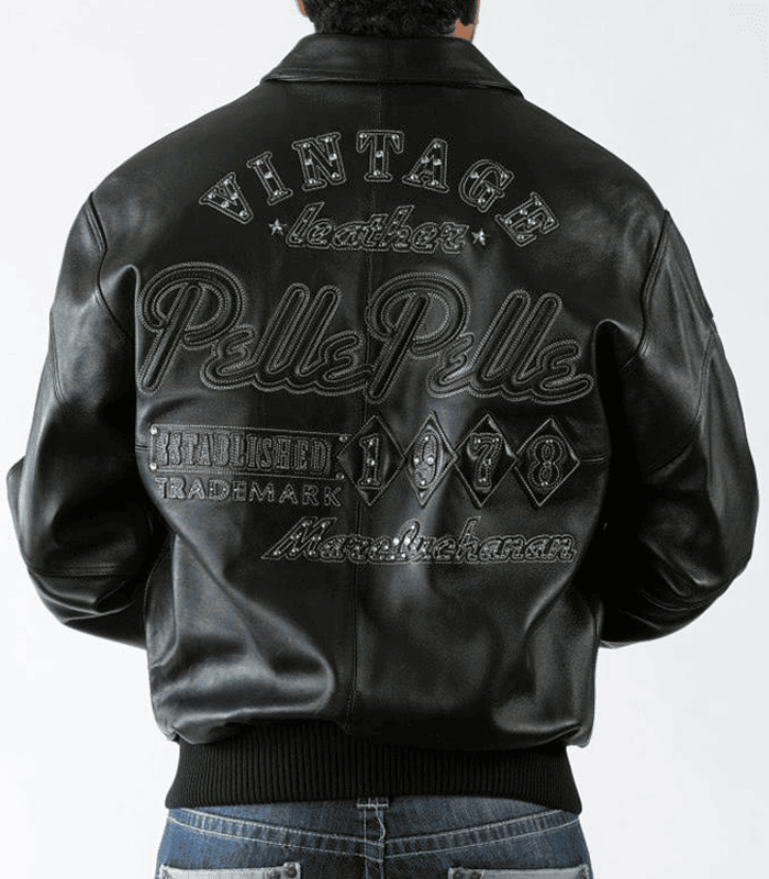 Vintage Leather Pelle Pelle 1978 Marc Buchanan Black Jacket image 0