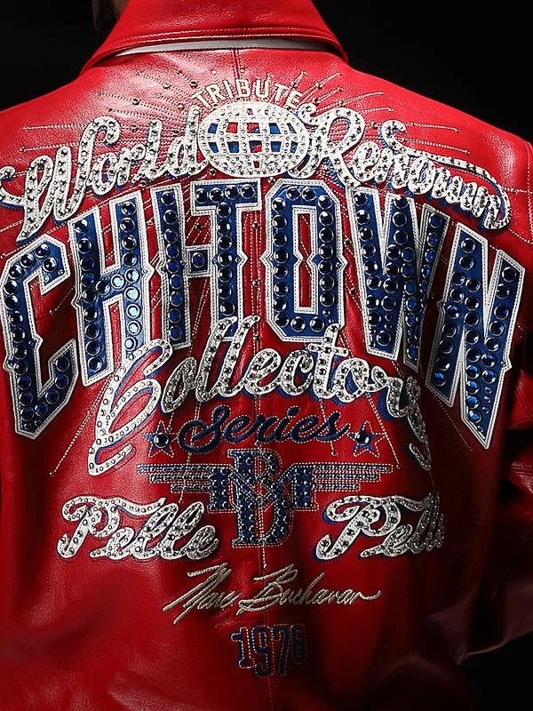 Pelle Pelle Chi-Town Top Grain Red Jacket image 4