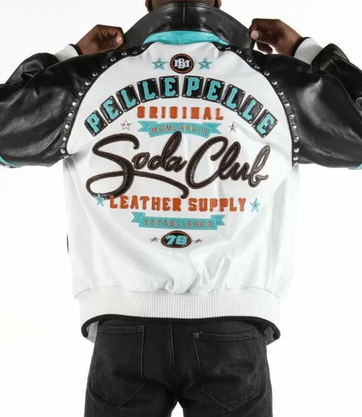 Pelle Pelle Studded Soda Club Leather Jacket image 0