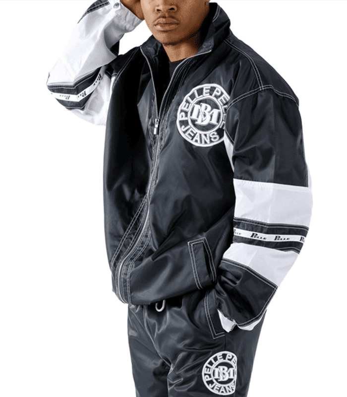 Pelle Pelle MB Jean Nylon Black & White Tracksuit image 0