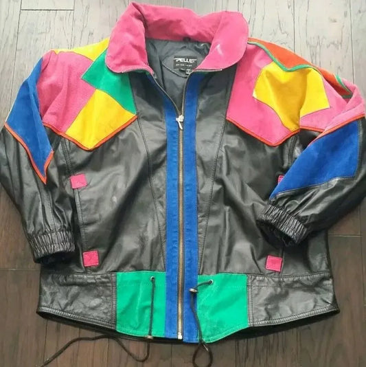 Vintage 90s Pelle Pelle New York Milano Leather Jacket image 0