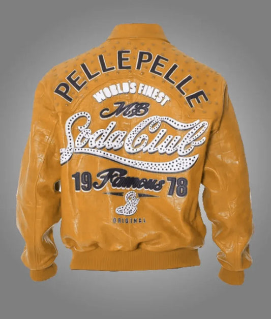 1978 Soda Club Mustard Pelle Pelle Jacket image 0