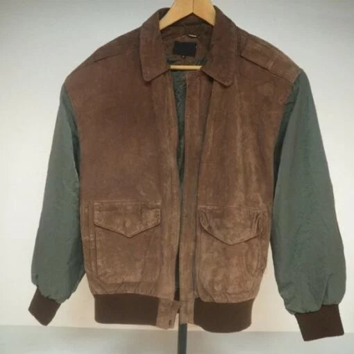 Pelle Mens Leather Flight Aviator Jacket image 0
