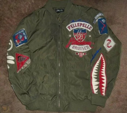 Pelle Pelle Marc Buchanan Bomber Jacket With Patches image 0