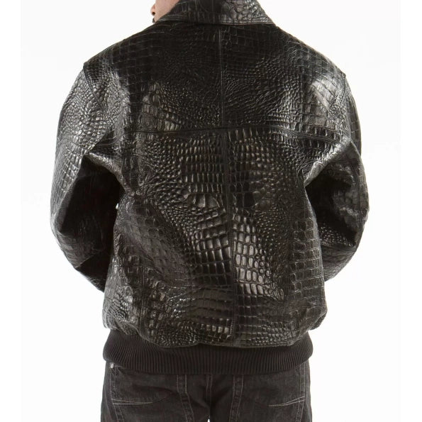 Pelle Pelle Script Black Leather Jacket image 1