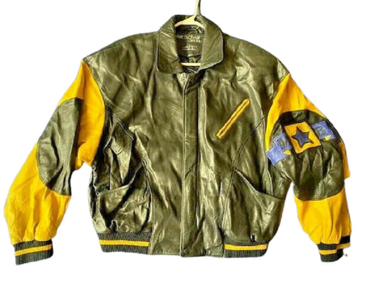 Vintage 90’s Pelle Pelle Marc Buchanan Soda Club Leather Jacket image 0