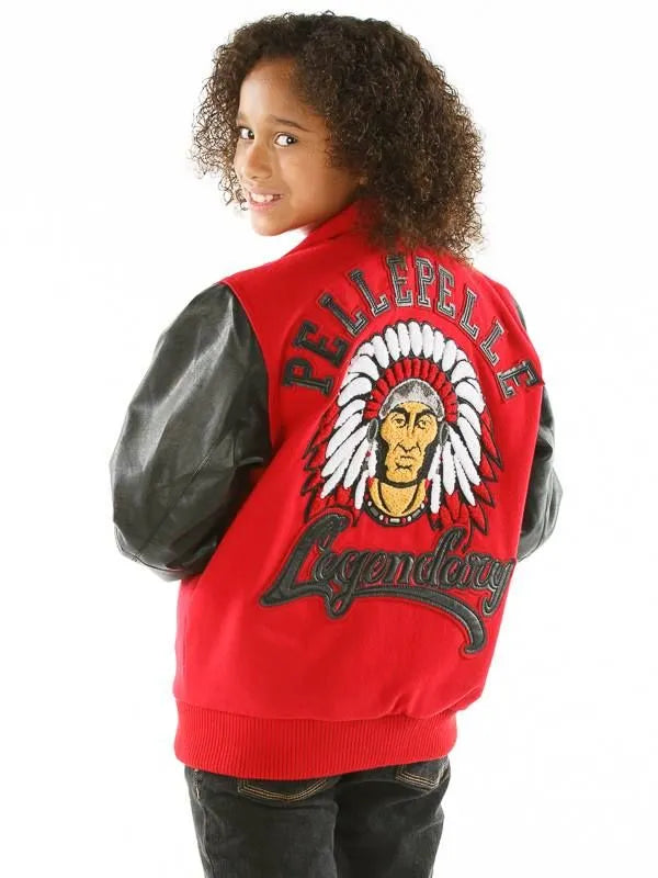 Pelle Pelle Womens Legendary Indian Chief Red Jacket image 0