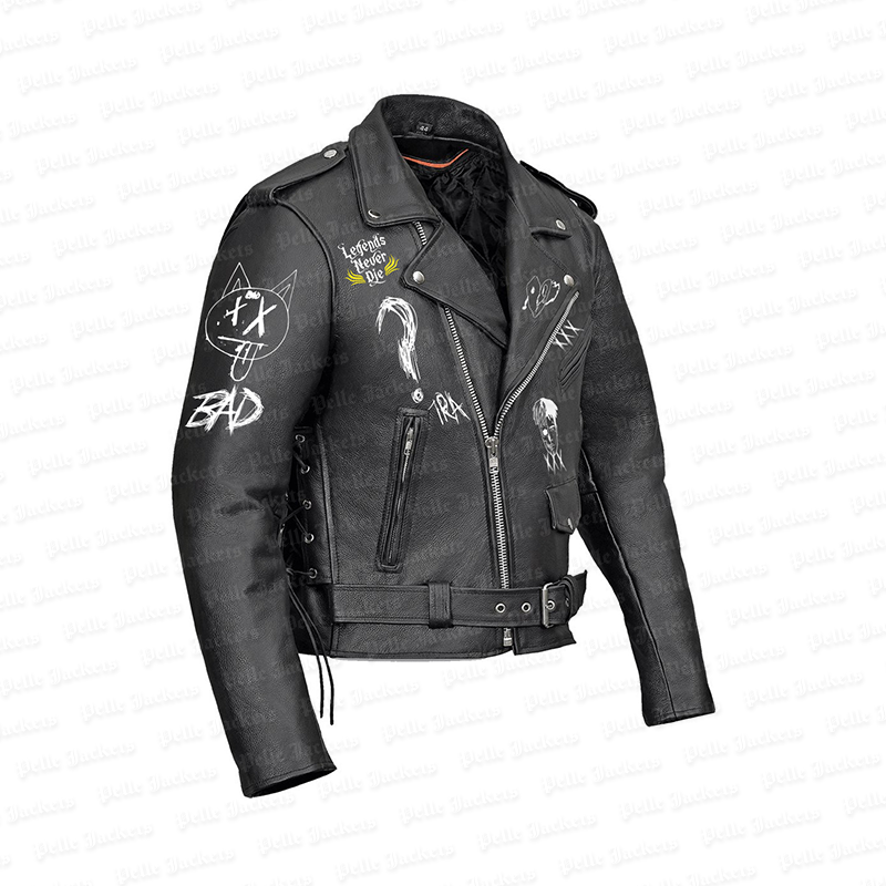 XXXtentacion Legends Never Die Black Leather Jacket image 4