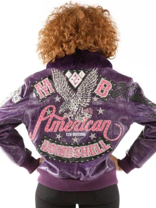 American Bruiser Purple Bombshell Pelle Pelle Jacket image 1