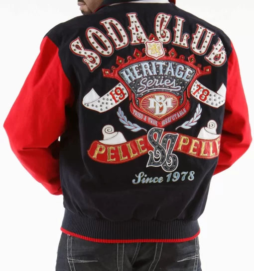 Pelle Pelle Heritage Series Black Red Soda Club Jacket image 0