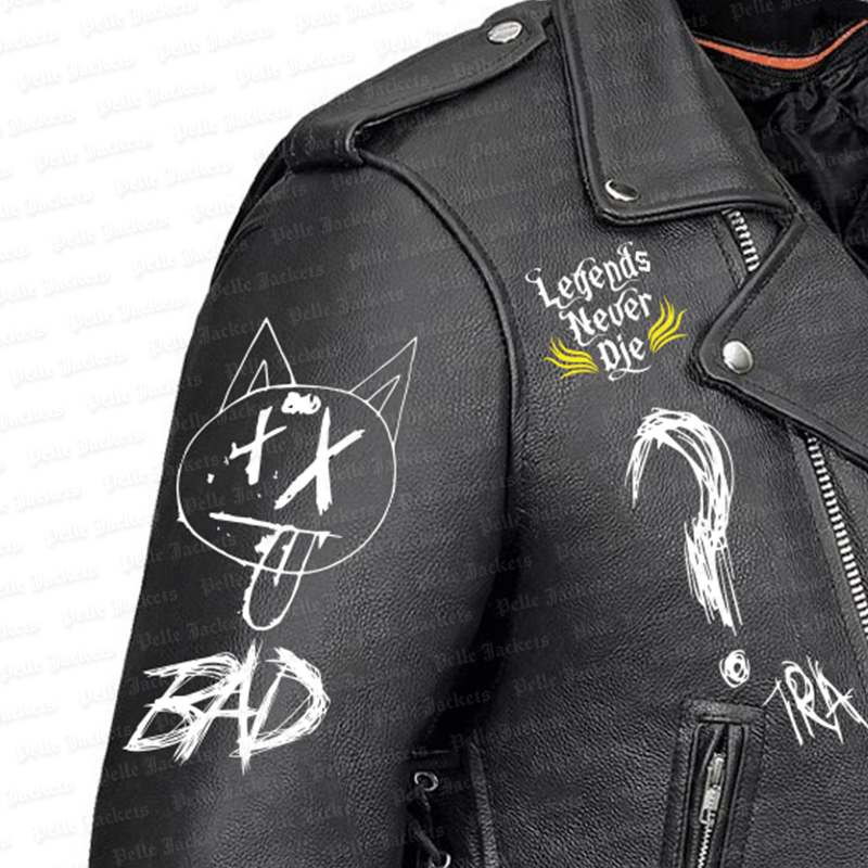 XXXtentacion Legends Never Die Black Leather Jacket image 1