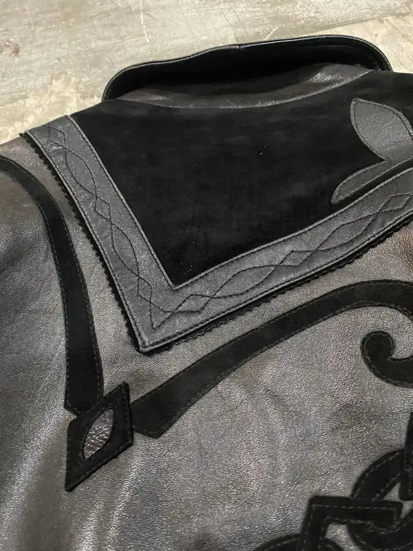 90s Pelle Pelle Marc Buchanan chain tribal tattoo leather image 1