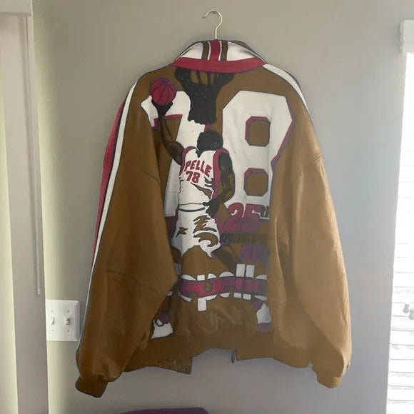 Pelle Pelle Vintage Basketball Brown Jacket image 1