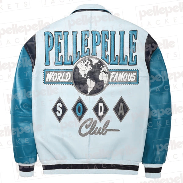 Pelle Pelle World Famous Turquoise Soda Club Plush Jacket image 0