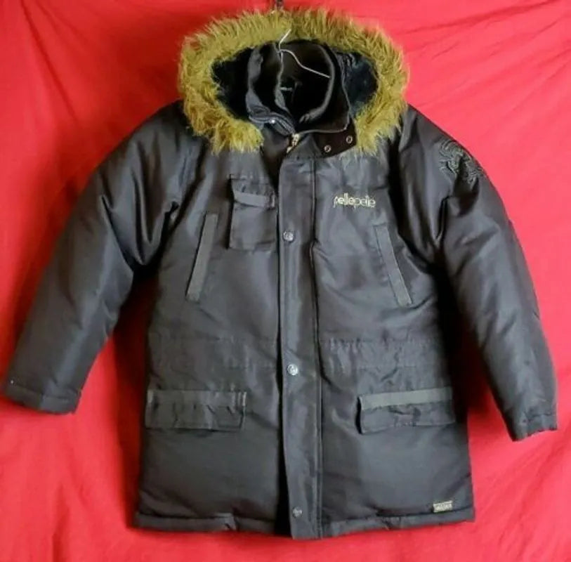Pelle Pelle Womens Black Down Feather Detachable Hood Puffer Jacket image 0
