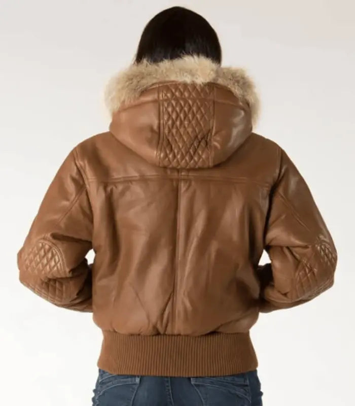Pelle Pelle Women Quilted Fur Hood Jacket image 1