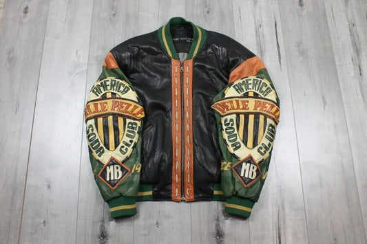 Vintage Pelle Pelle By Marc Buchanan Soda Club Leather Jacket image 0