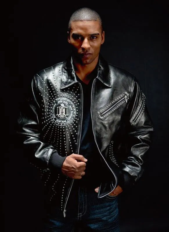 Pelle Pelle Mens 40th Anniversary Vintage Black Leather Jacket image 0