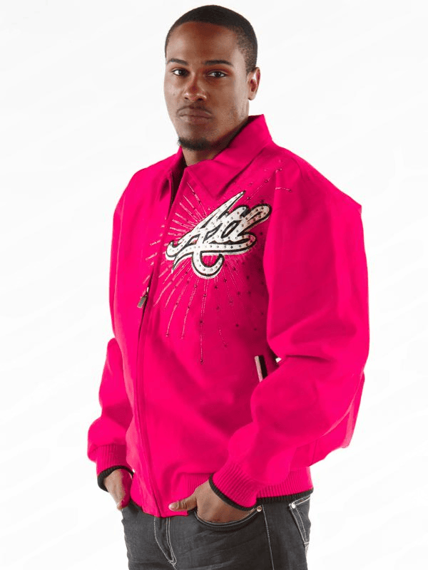 Pelle Pelle Mens Atlanta City Tribute Pink Jacket image 1