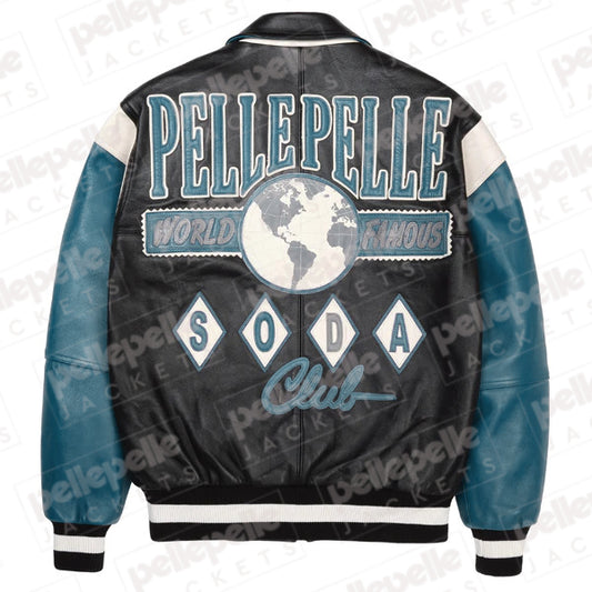 World Famous Soda Club Dull Blue Plush Jacket image 0