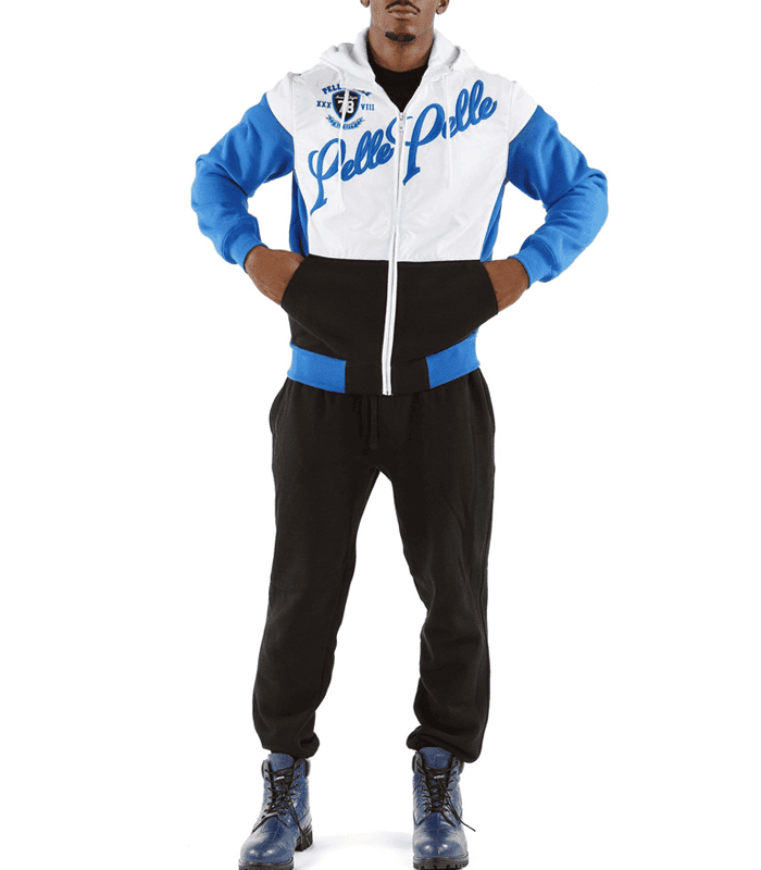 Pelle Pelle Colorblocked In Medium Blue Tracksuit image 1
