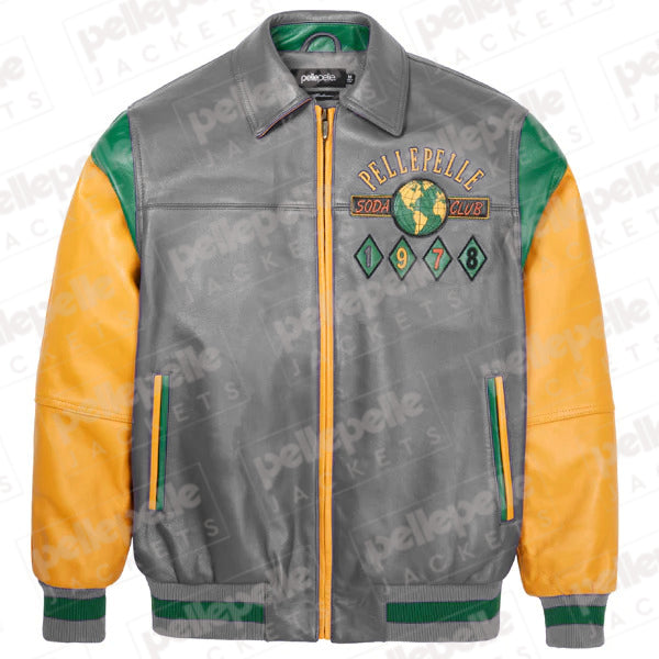 World Famous Multicolor Gray Soda Club Plush Jacket image 1
