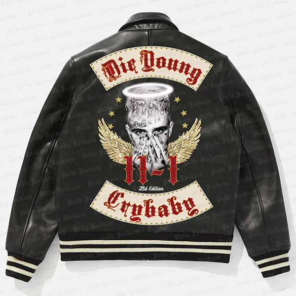 Lil Peep Legends Never Die Plush Black Jacket image 1