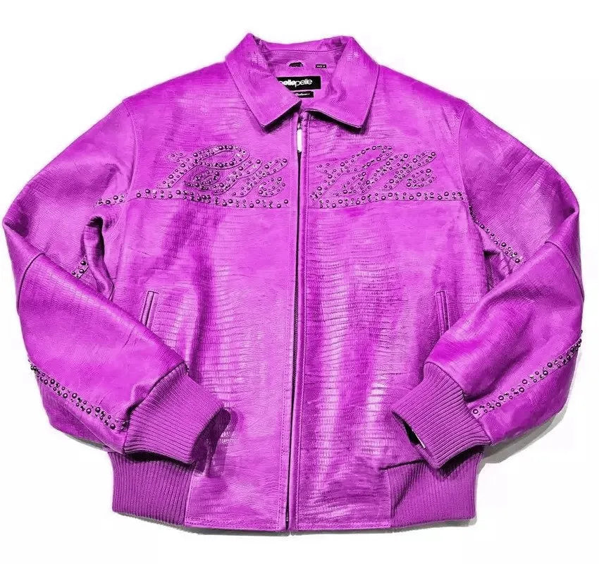 Pelle Pelle Mens Marc Buchanan Purple Signature Jacket image 0