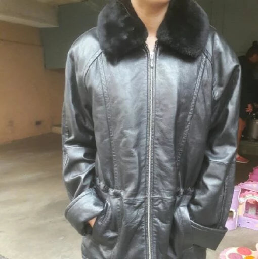 Pelle Studio Leather With Fur Collar Jacket image 0