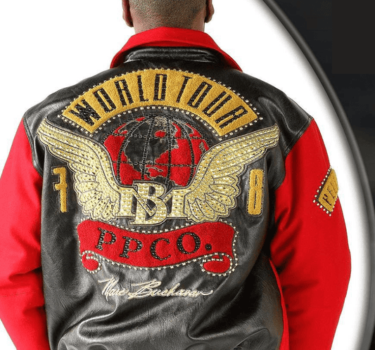 Men Pelle Pelle World Tour Red Bomber Jacket image 0