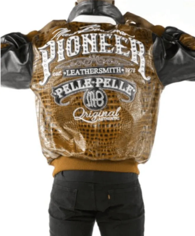 Pelle Pelle Mens Pioneer Mustard Leather Jacket image 0