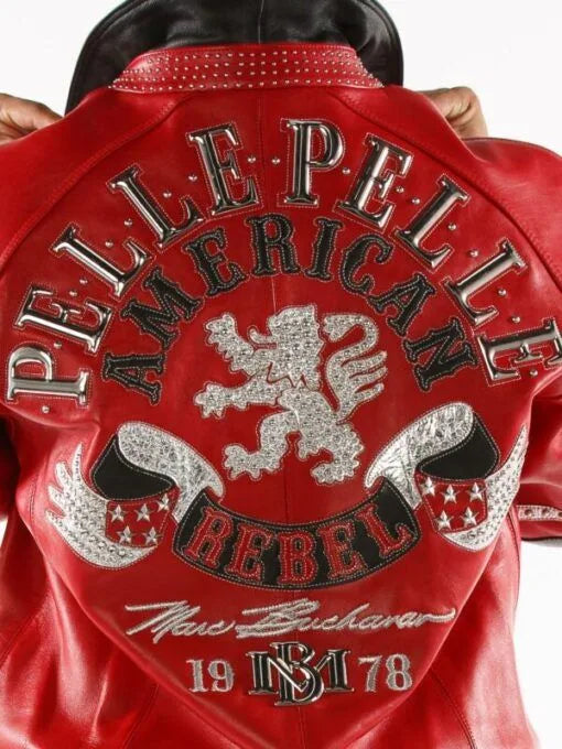 Pelle Pelle Men’s American Rebel Red Jacket image 3