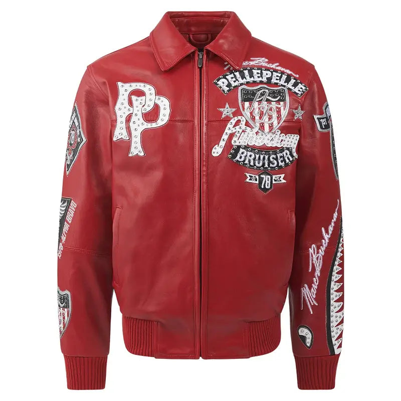 Pelle Pelle American Bruiser Maroon Jacket image 0