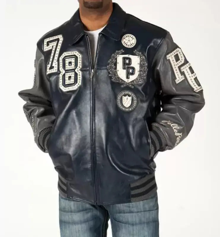 Pelle Pelle Legends 1978 Navy Stud Jacket image 1