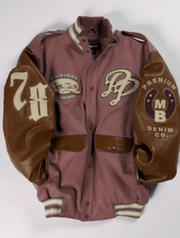 Pelle Pelle Limited Edition Baby Pink Varsity Jacket image 0