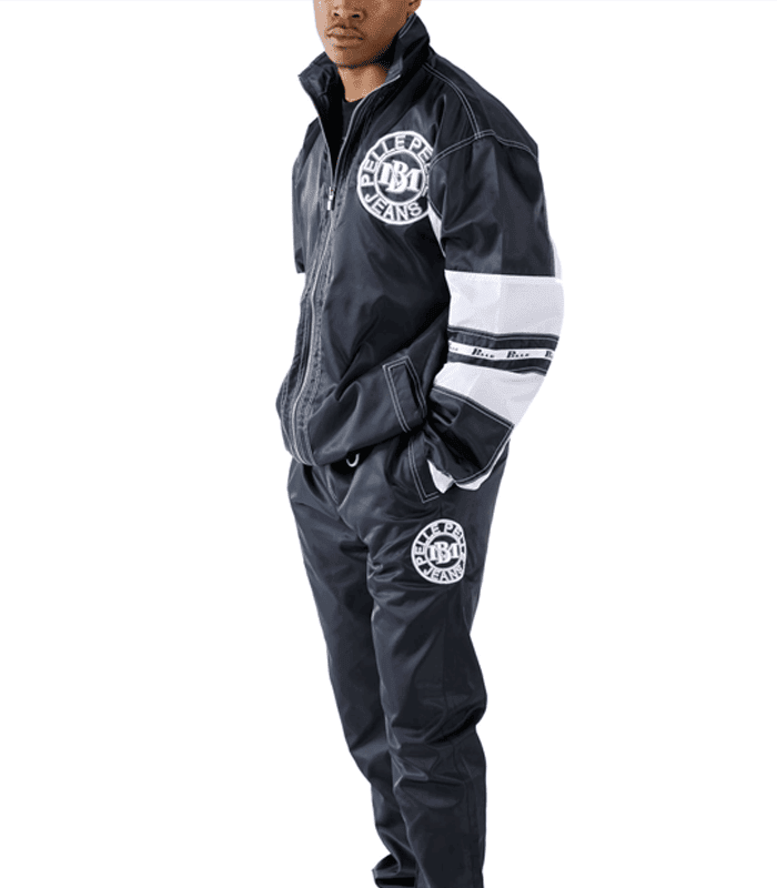 Pelle Pelle MB Jean Nylon Black & White Tracksuit image 1