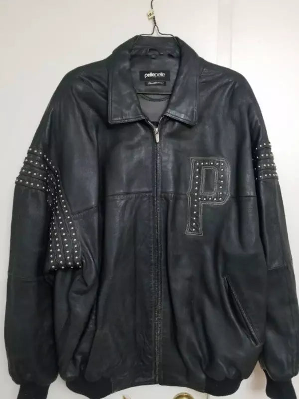 Vintage Pelle Pelle Marc Buchanan MB Metal Leather Jacket image 0