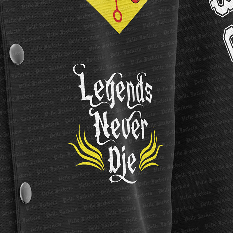 Aaliyah Legends Never Die Black Varsity Jacket image 4