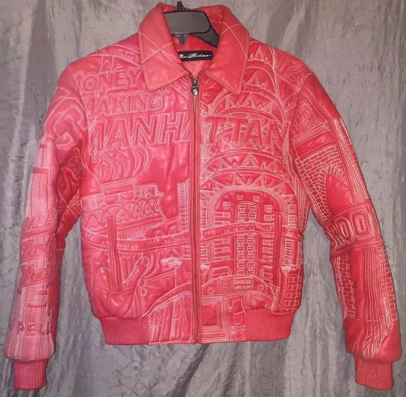 Pelle Pelle Vintage Marc Buchanan Red Leather Jacket image 0