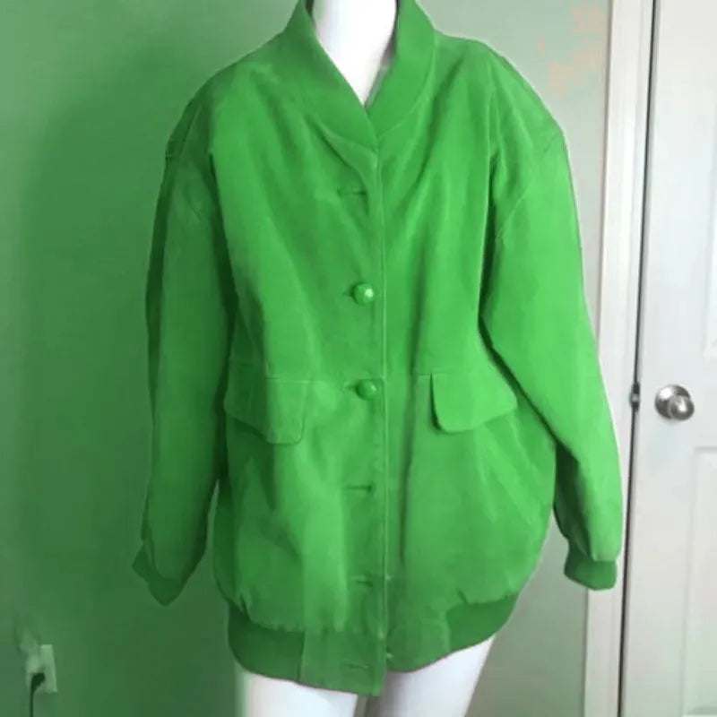 Pelle Pelle Vintage New York Milano Green Jacket image 0