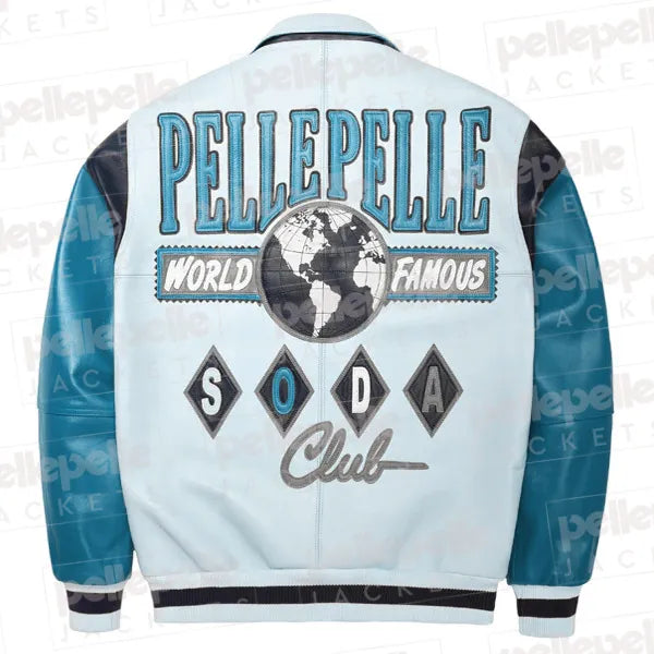 Pelle Pelle World Famous Turquoise Soda Club Plush Jacket image 0