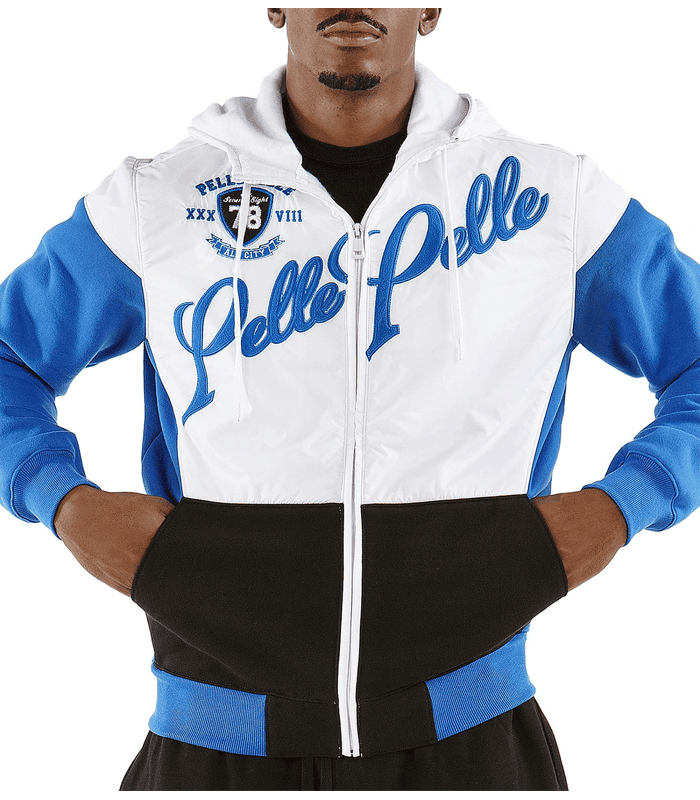 Pelle Pelle Colorblocked In Medium Blue Tracksuit image 3