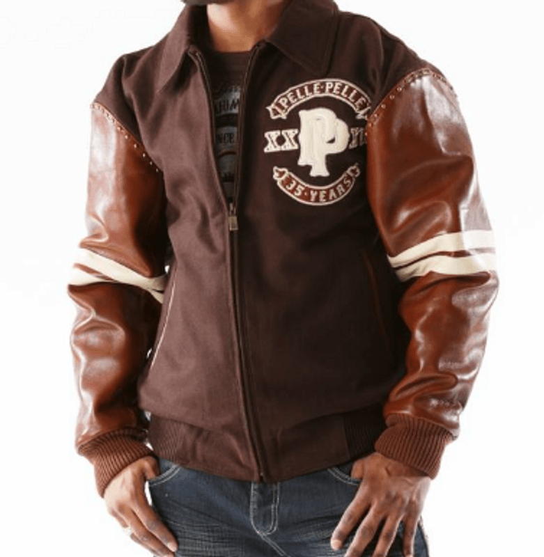 Pelle Pelle Panther Brown Woolen Jacket image 0