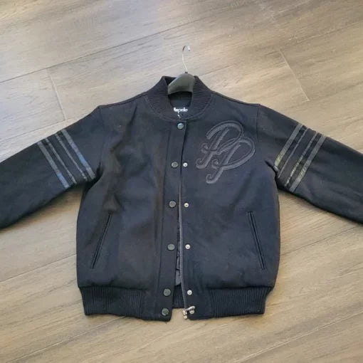 Womens Pelle Pelle Black Varsity Jacket image 0
