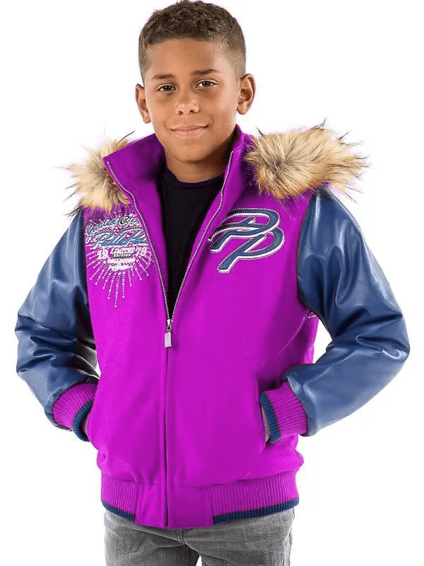 Pelle Pelle Kids Limited Edition Blue & Light Purple Jacket image 0