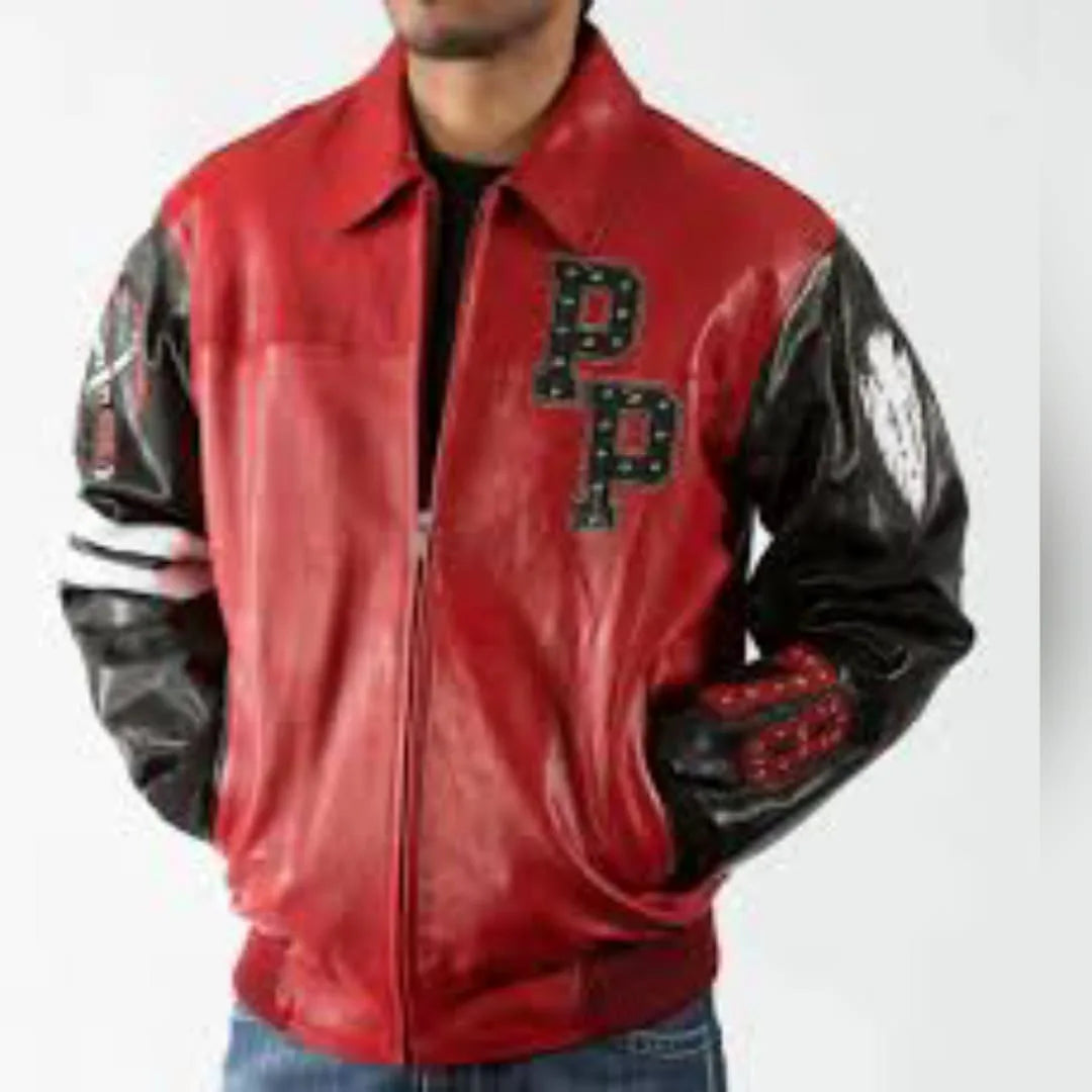 Pelle Pelle Indian Renegades Fire Red Leather Jacket image 0
