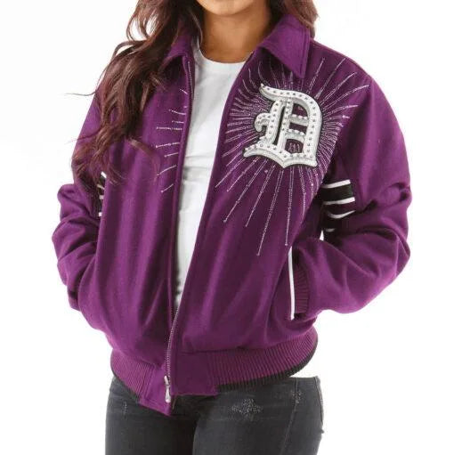 Pelle Pelle Purple Detroit City Tribute Edition Wool Jacket image 0