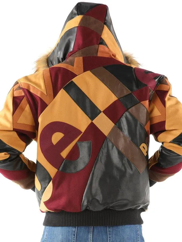 Pelle Pelle Abstract Pattern Woolen Mustard Jacket image 0