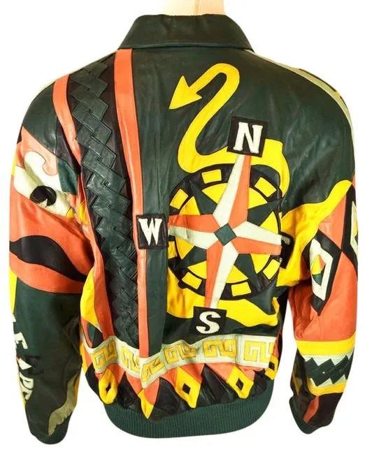 Pelle Pelle Multicolor Design Compass Jacket image 1