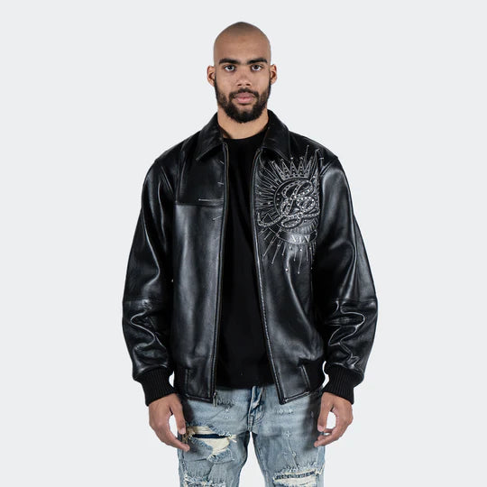 Men’s Pelle Pelle American Legend Leather Jacket Black image 0
